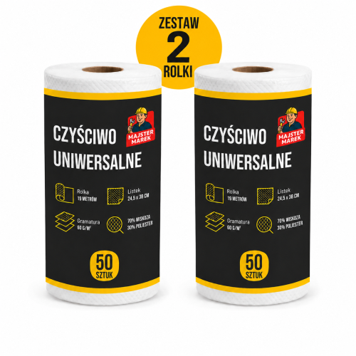 Czyściwo uniwersalne Majster Marek 2x 50 sztuk (z oznaczeniem).png